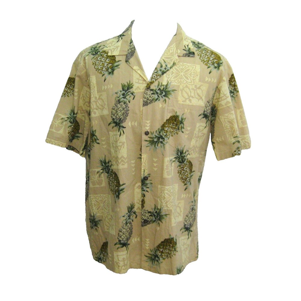 Winnie Fashion Vintage Hawaiian Shirt Mens XL Short Sleeve Aloha Made in Hawaii